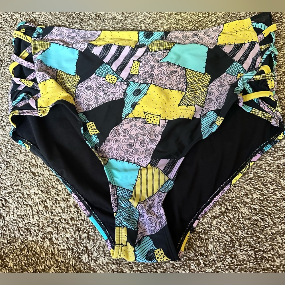 Nightmare Before Christmas Sally High Rise Swim Bottoms